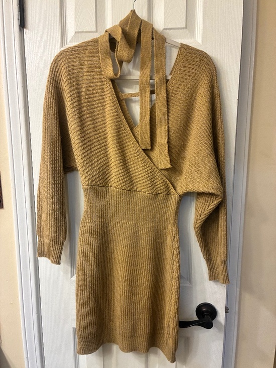Dresses & Skirts - Tan Sweater Dress